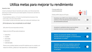 Utiliza metas para mejorar tu rendimiento
 