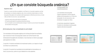 ¿En que consiste búsqueda orgánica?
 