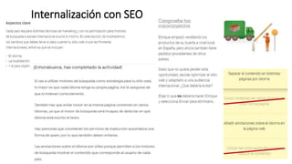Internalización con SEO
 