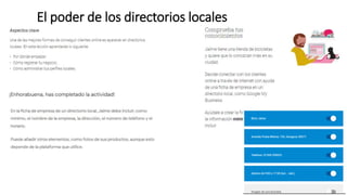 El poder de los directorios locales
 