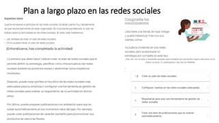 Plan a largo plazo en las redes sociales
 