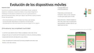 Evolución de los dispositivos móviles
 