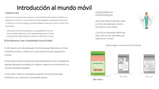 Introducción al mundo móvil
 