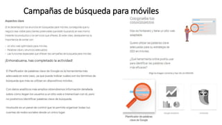 Campañas de búsqueda para móviles
 