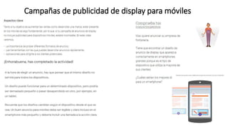 Campañas de publicidad de display para móviles
 