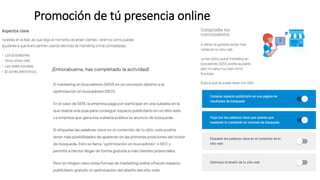 Promoción de tú presencia online
 