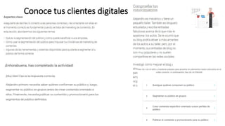 Conoce tus clientes digitales
 