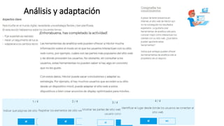 Análisis y adaptación
 