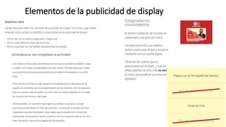 Elementos de la publicidad de display
 