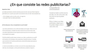 ¿En que consiste las redes publicitarias?
 