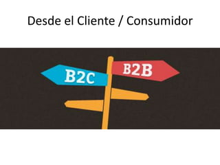 Desde el Cliente / Consumidor
 