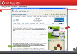 Google: Publicidad Contextual
Descubra los
beneficios de la
impresión
digital
personalizada
 