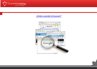 Google Adwords
¿Estás cuando te buscan?
 