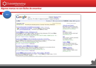 Algunas marcas no son fáciles de encontrar
SEO
 