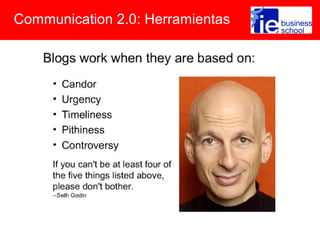 Communication 2.0: Herramientas
 