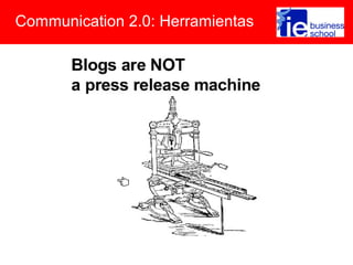 Communication 2.0: Herramientas
 
