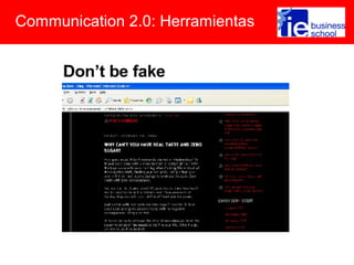 Communication 2.0: Herramientas
 