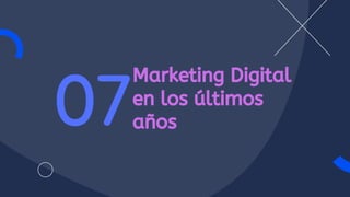 07
Marketing Digital
en los últimos
años
 