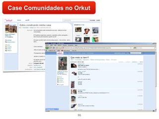 Case Comunidades no Orkut




                     55
 