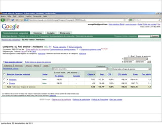 quinta-feira, 22 de setembro de 2011
 