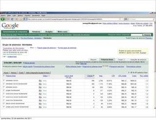 quinta-feira, 22 de setembro de 2011
 
