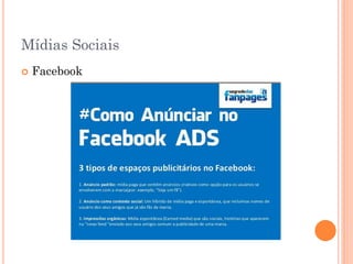 GOOGLE SEARCH
LINKS PATROCINADOS
ADWORDS
Compra de palavras-chave buscadas.
 