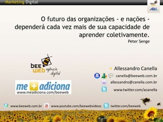 Como funciona?Perfil – ID, Nome, foto (avatar), background e design, #fallowing, #fallowers, #tweets, #favoritesHome (só você vê) – campo para tweetar, timeline de tweets dos fallowings, linksEnviando um tweet(“What are Youdoing?”)Recebendo tweets- timelineFonte: Twitter Day – Martha Gabriel – agosto/09 SP
