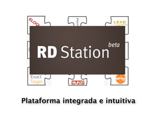 Plataforma integrada e intuitiva
 