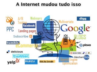 A Internet mudou tudo isso
 