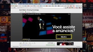 Você assiste
a anúncios?
 