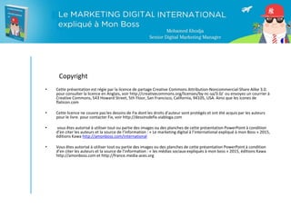 • Cette présentation est régie par la licence de partage Creative Commons Attribution-Noncommercial-Share Alike 3.0.
pour ...