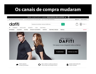 Os canais de compra mudaram
 