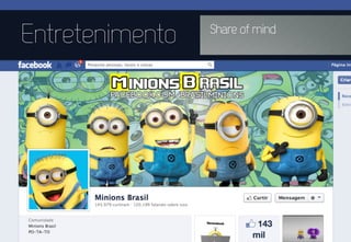 Entretenimento Share of mind
 