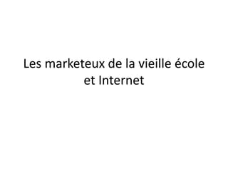 A retenirLa finalité du marketing est la satisfaction des besoins des clients /consommateurs et la génération de marge pour l’entrepriseeMarketing est l’usage du canal internet pour promouvoir une marque, un produit ou une entrepriseeMarketing est une composante du Marketing opérationnel