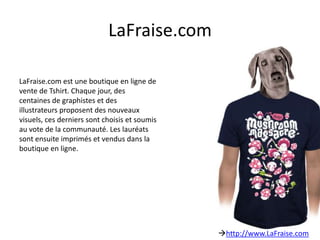 SpidartSpidart.com est une plateforme communautaire qui permet aux internautes de produire directement des artistes.Déjà 10 artistes ont pu rassembler de leurs fans 50 000€, montant nécessaire pour être produithttp://www.Spidart.com