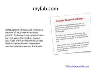 LaFraise.comLaFraise.com est une boutique en ligne de vente de Tshirt. Chaque jour, des centaines de graphistes et des illustrateurs proposent des nouveaux visuels, ces derniers sont choisis et soumis au vote de la communauté. Les lauréats sont ensuite imprimés et vendus dans la boutique en ligne. http://www.LaFraise.com