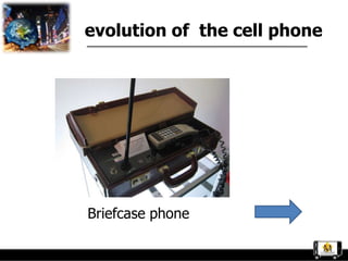 evolution of the cell phone




Briefcase phone
 