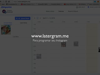 www.buffer.com
Para programar Pinterest,Twitter, Facebook, Google+ e LinkedIn
 