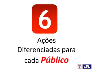 6
Ações
Diferenciadas para
cada Público
 