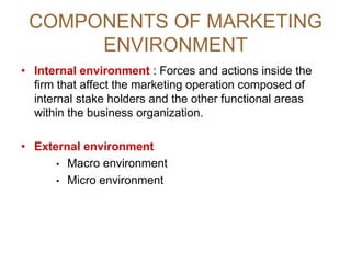 components of micro environment of marketing