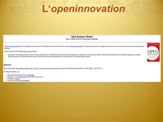 L‘openinnovation