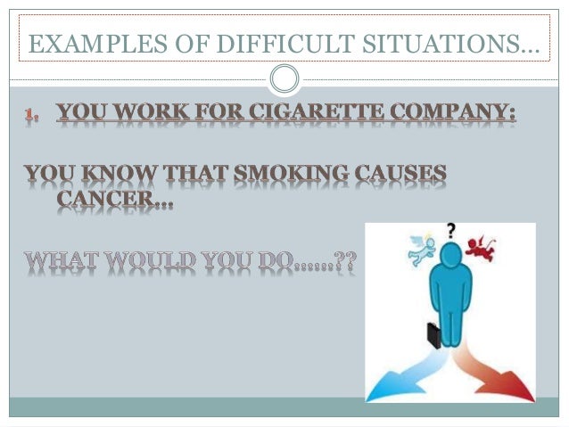 examples of difficult situations