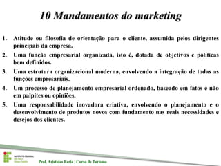 Disciplina Marketing e Turismo (IFSP Campus Cubatao) (aulas 06 e 07)