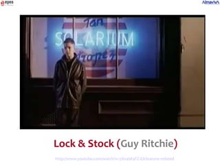 Lock & Stock (Guy Ritchie)
http://www.youtube.com/watch?v=5Xv4bf4FZ-E&feature=related
 