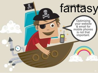 fantasy
 marketing


      Optimizing
     your website
      & email for
    mobile phones
      is not that
      important.




                    34
 
