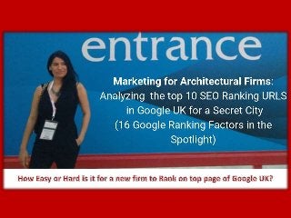 Marketing for Architectural Firms PPT - Video SEO Analysis (Google UK)