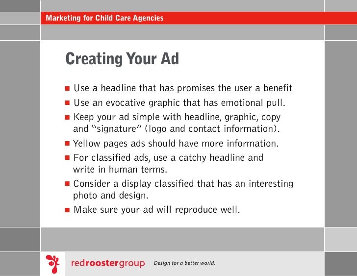 child care ads