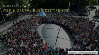 W E B & D R U PA L B U S I N E S S T R E N D S
1 0 , 0 0 0 F O O T V I E W
@dgorton #Marketing4Drupalers
 