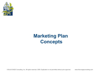 Marketing Plan  Concepts 