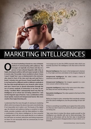 Marketing intelligences
